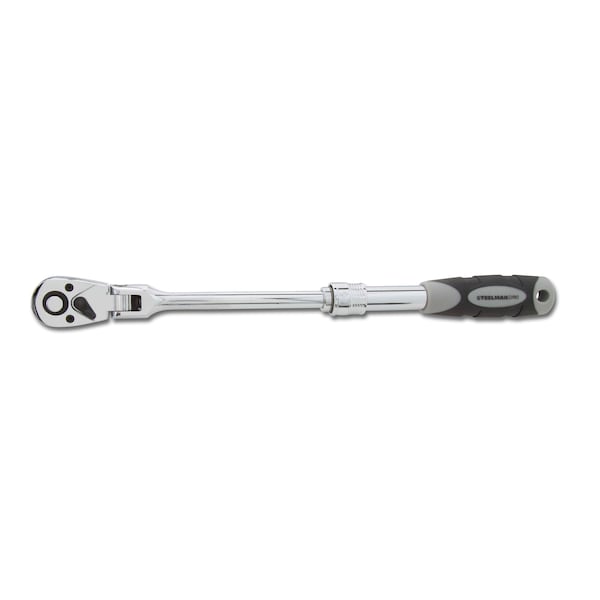 Steelman 3/8-Inch Drive 72-Tooth Extendable Flex-Head Ratchet (9.5 - 13.5-Inch Length) 96755 - main